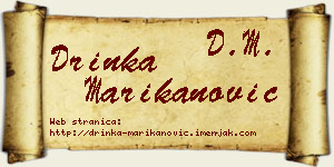 Drinka Marikanović vizit kartica
